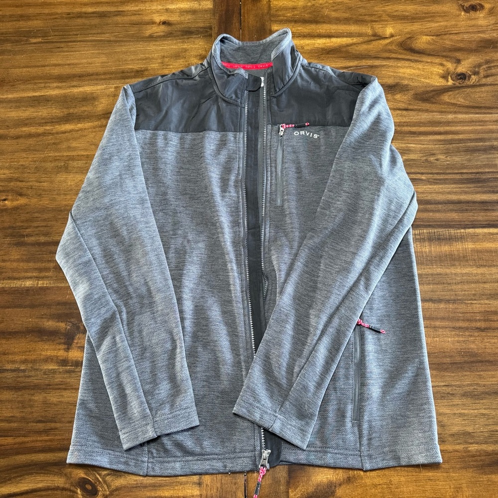 Orvis Black and Charcoal and light weight jacket